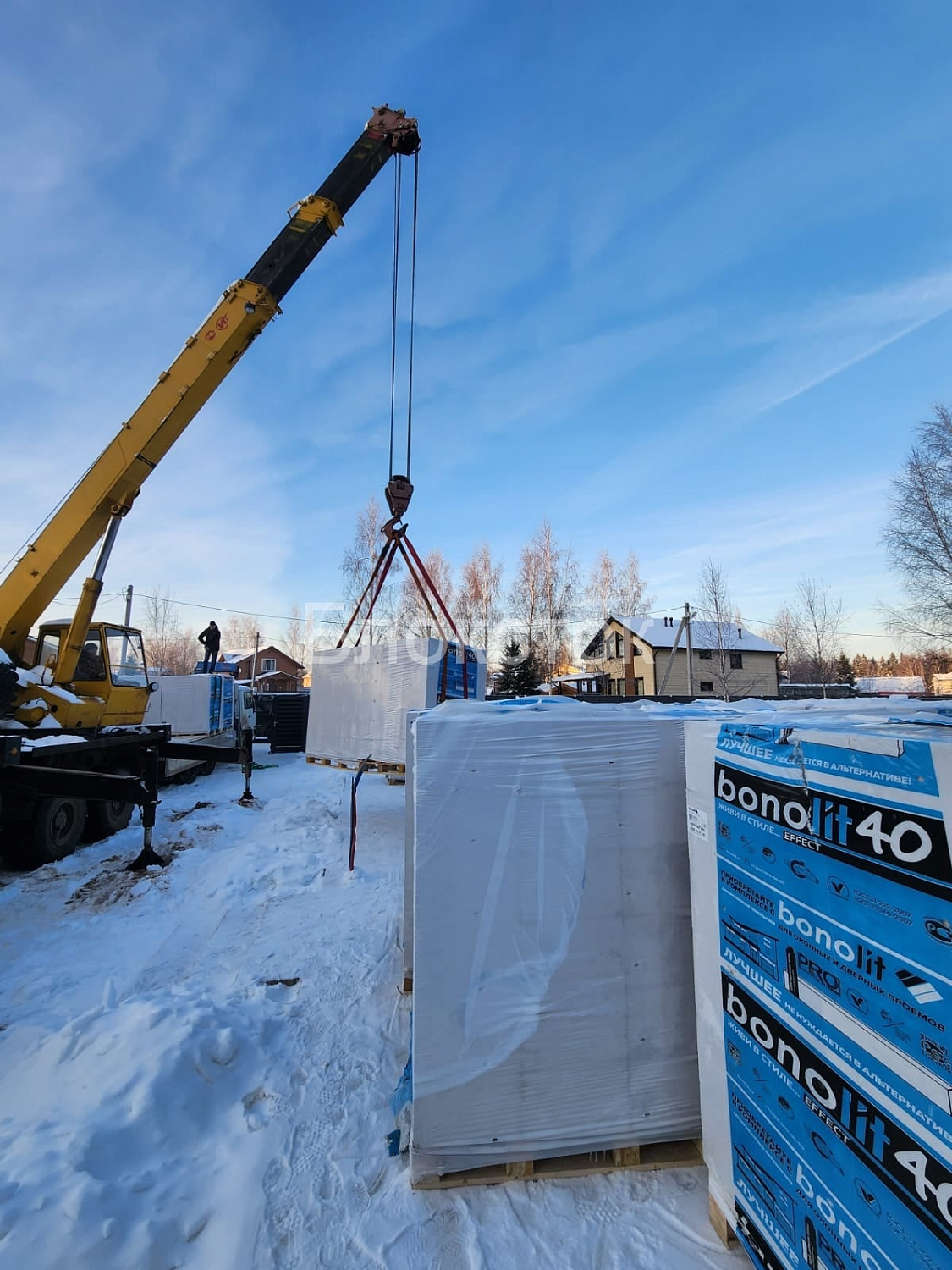 Пеноблоки стеновые Бонолит Малоярославец 625x250x500 D600
